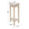 International Concepts Corner Accent Table, Unfinished OT-95 - alternate 2